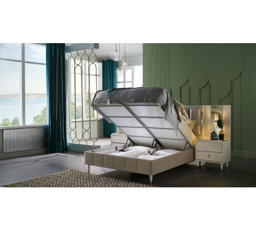 Кровать Gravita (Гравита) GRAV-26 слоновая кость Кровать Gravita (Гравита) GRAV-26 слоновая кость