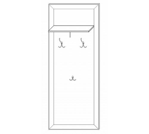 Вешалка 600 Сиена (Бодега белый) Вешалка 600 Сиена (Бодега белый)