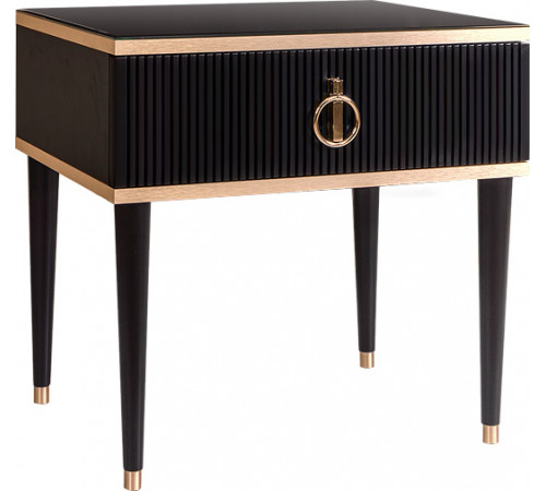 Прикроватная тумба Rimini Solo РМТП-1 (s) (черный) Прикроватная тумба Rimini Solo РМТП-1 (s) (черный)