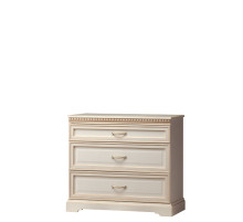 Комод для белья Парма 801 кремовый белый