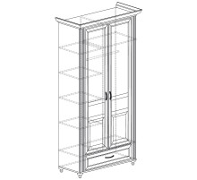 Двухдверный шкаф для одежды Ралли 853